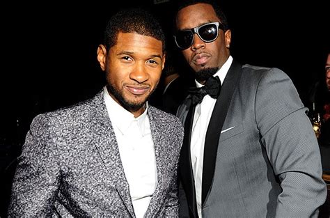 did usher live with p diddy